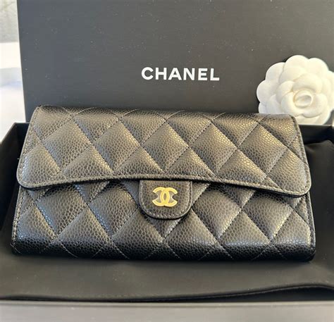 chanel flap wallet 2017|Chanel classic long flap wallet.